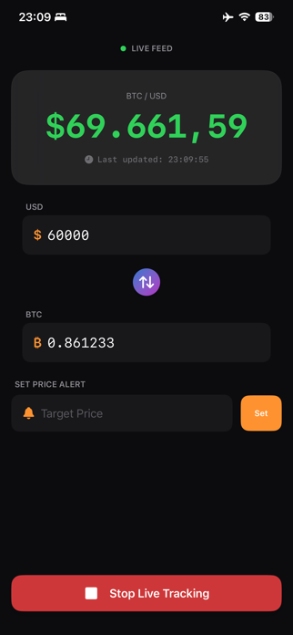 BTC Live Convert Screenshot 1 of 4