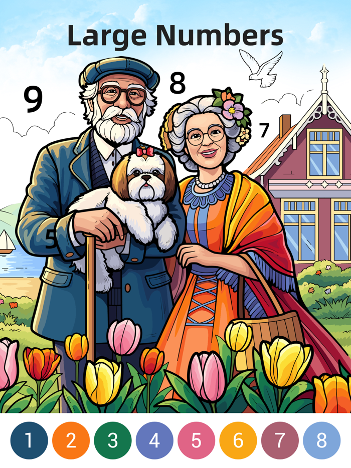 Jolly Color - Color By Number