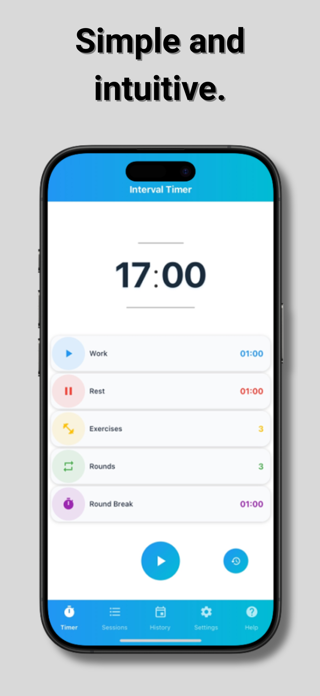 HIITLY – Smart Workout Timer Screenshot 1 of 5