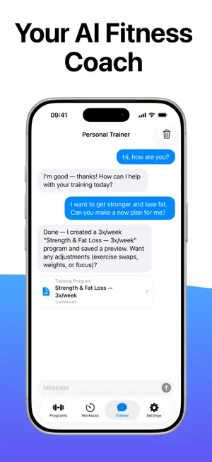 FitnessXpert Personal AI Coach screenshot 1
