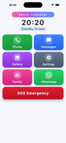 Senior Launcher: Big Buttons Screenshot 1 of 1