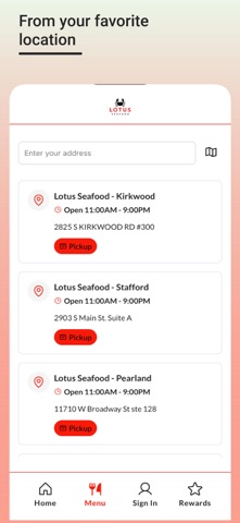 Lotus Seafood Screenshot 4 of 4