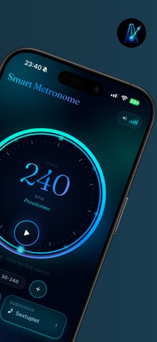 Smart Metronome: Tempo Trainer iPhone screenshot