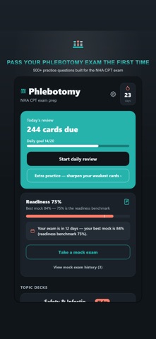 Phlebotomy Practice Test: CPT Screenshot 1 of 8