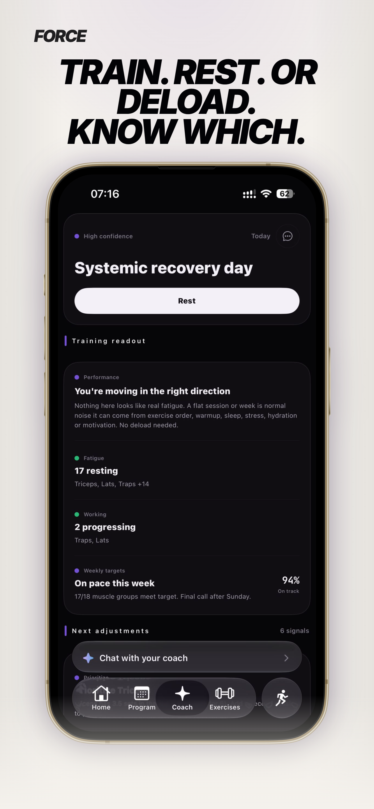 Force: Workout Log & AI Coach screenshot 6