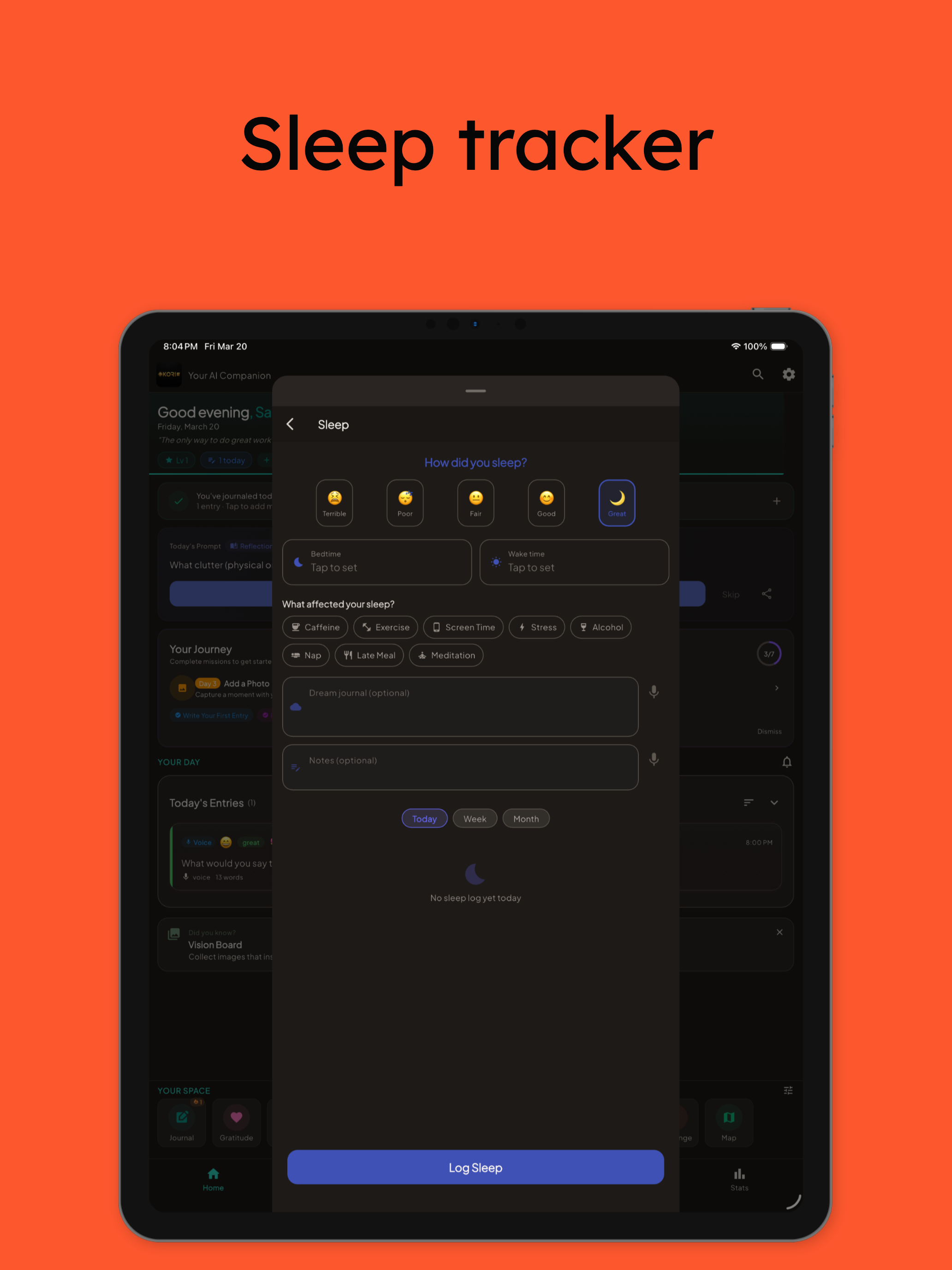 Kori - AI Wellness Journal