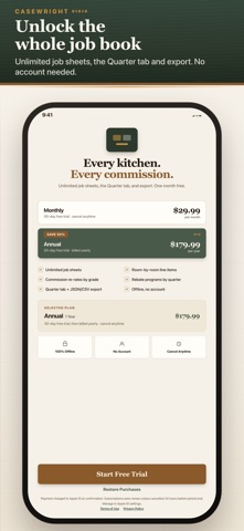 Casewright: Cabinet Job Book iPhone screenshot