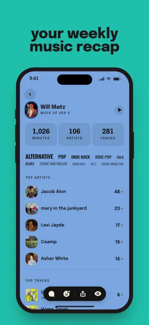 Superfan: social music screenshot 2