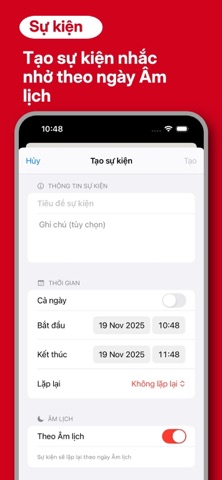 Âm Lịch Việt Nam Widget iPhone screenshot