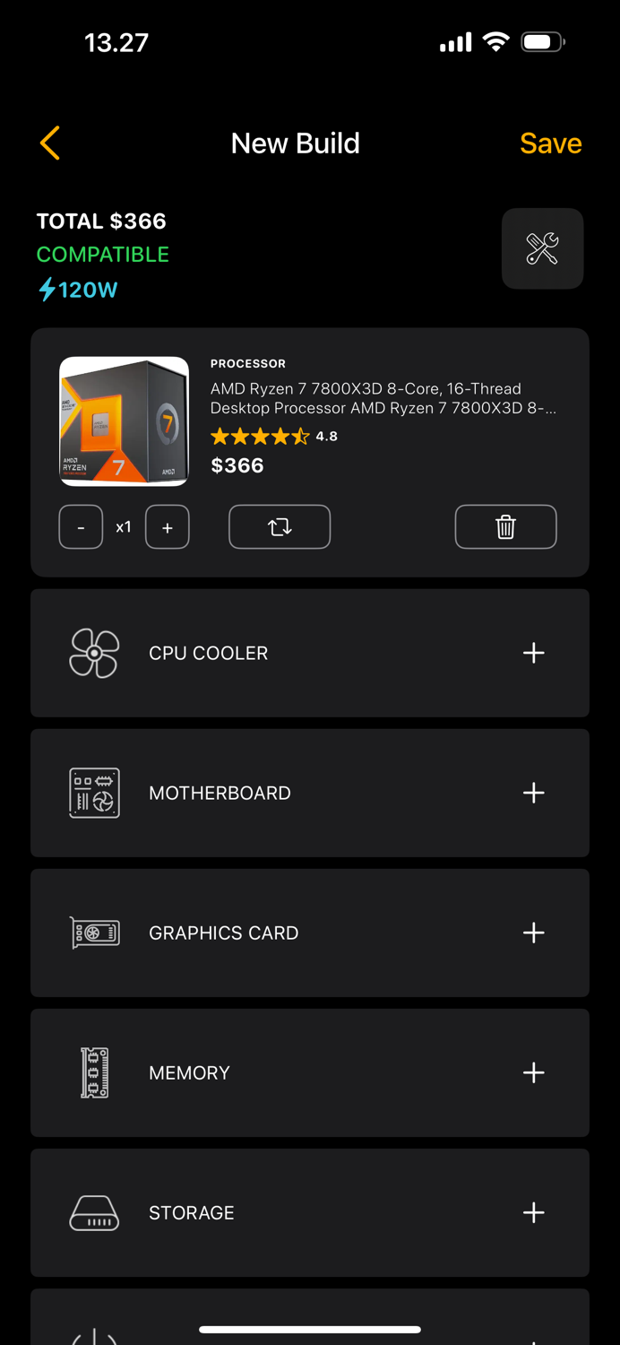 PC Builder Part picker