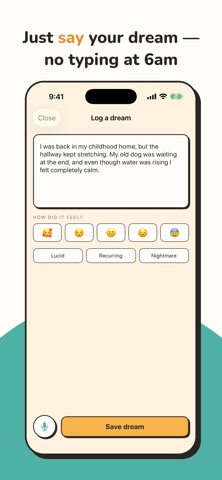 Dreamber: AI Dream Journal iPhone screenshot