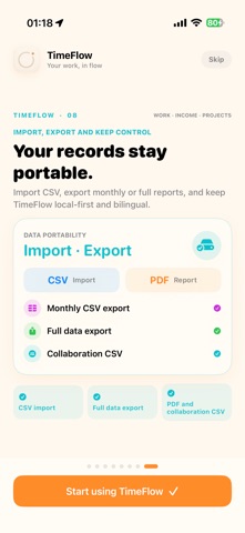 TimeFlow Planner screenshot