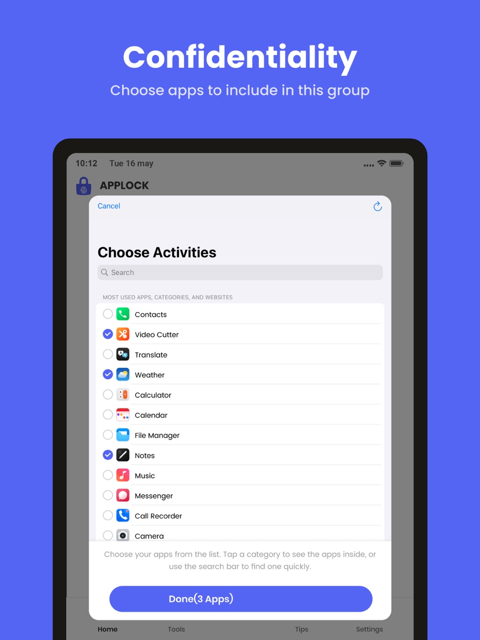 iPad screenshot