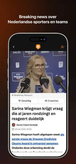 Mee Met Oranje iPhone screenshot 2