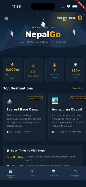 Explore Nepal screenshot 1