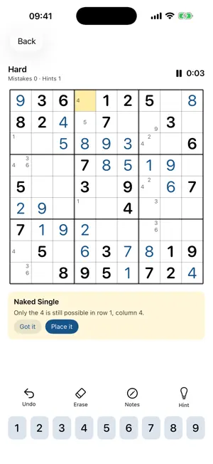 Sudoku GameCenter screenshot 2