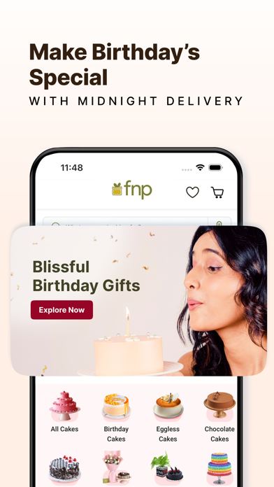FNP: Gifts, Flowers, Cakes App Screenshot
