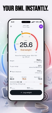 Fast BMI Calculator Pro Screenshot 1 of 4