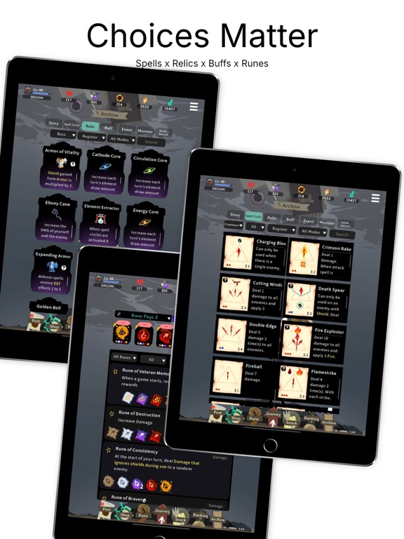 Lost Pages: Deckbuilder iPad screenshot 3 - Games app