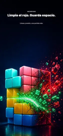 Captura de pantalla de NeonPang: Puzzle De Bloques en iPhone 1