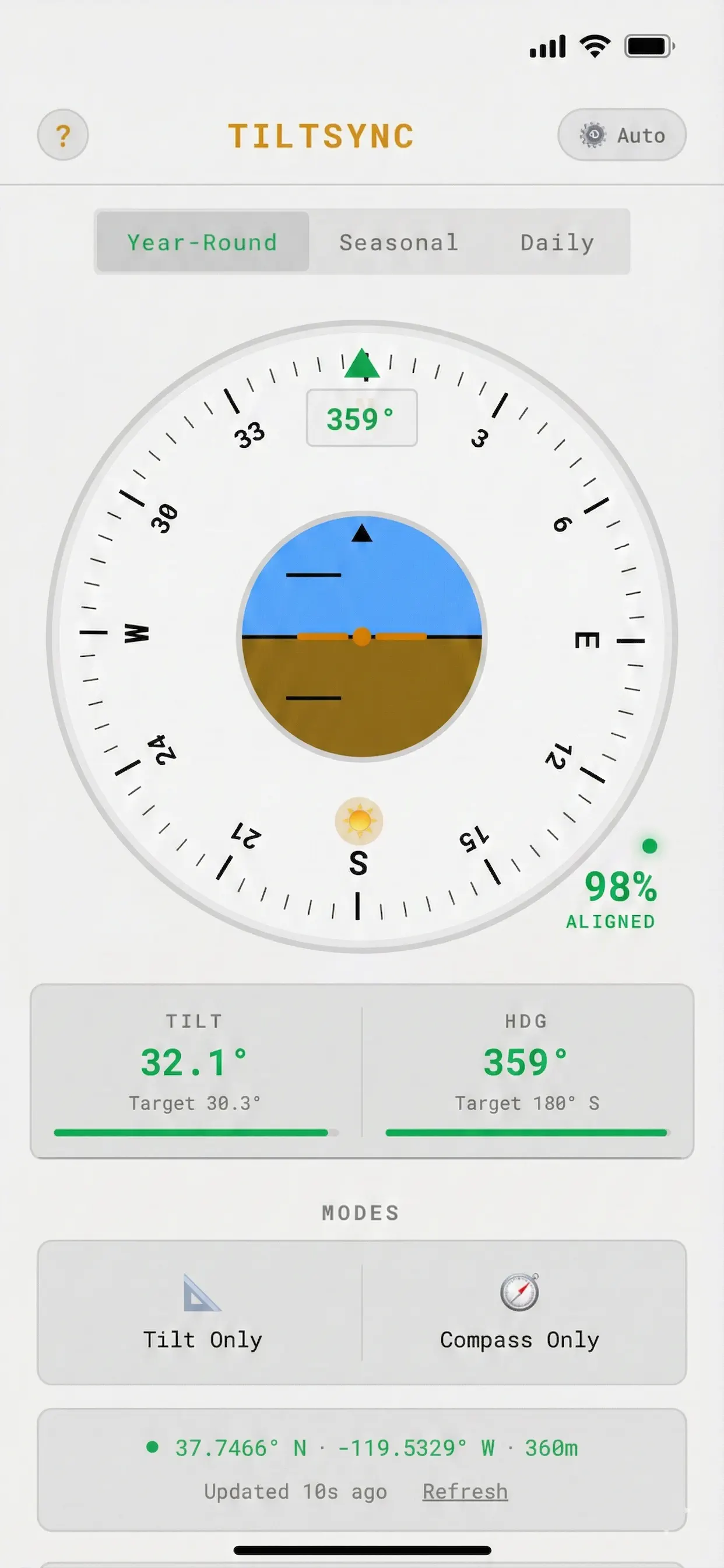 #1. TiltSync (iOS) di: Daniel Smith