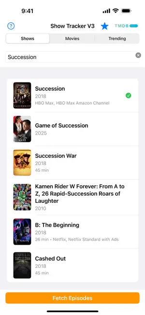 Show Tracker: TV & Movies screenshot 4