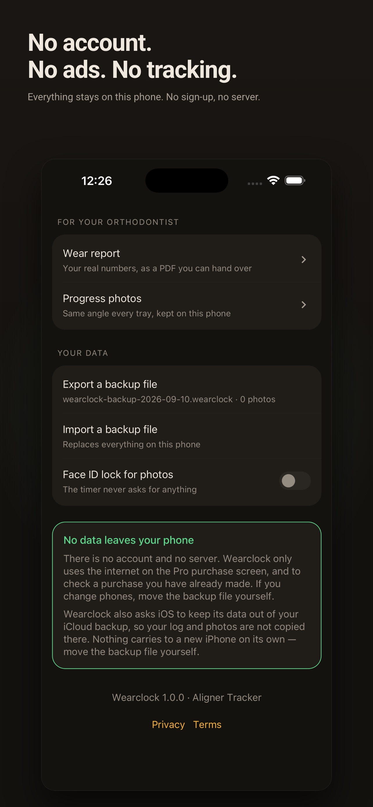 Screenshot 7 of Wearclock: Aligner Wear Timer