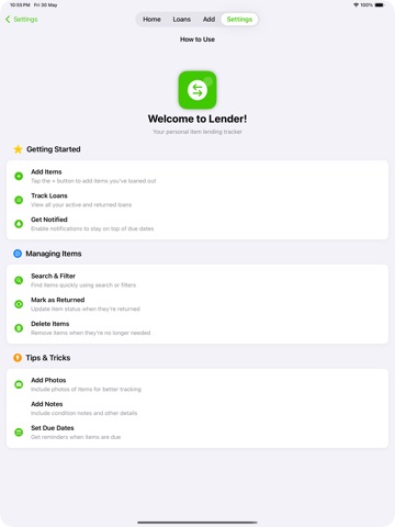 App screenshot