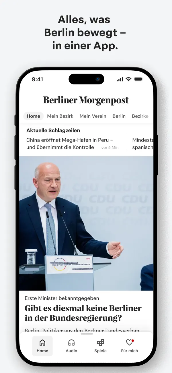 Screenshot #1 pour Berliner Morgenpost News