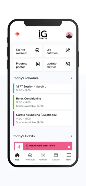 iG Fitness screenshot 1