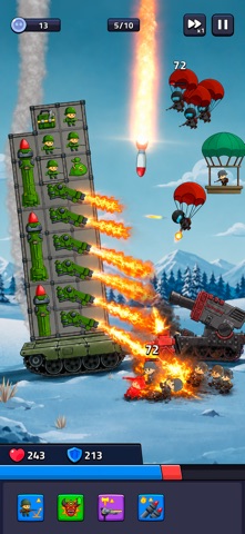 Tank Defense: Merge Attack screenshot 1