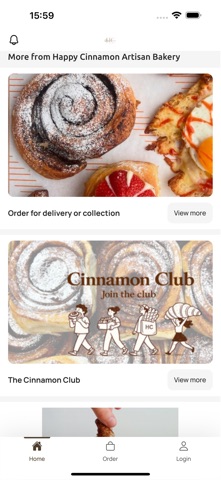 Happy Cinnamon Artisan Bakery iPhone screenshot