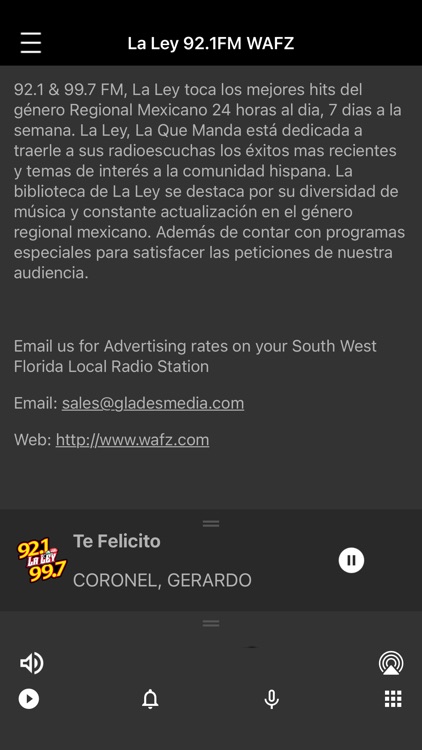 La Ley WAFZ 92.1 FM
