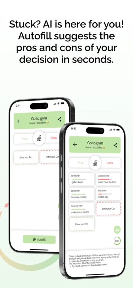 Pros & Cons screenshot 2