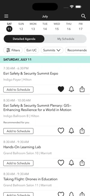 Esri Events screenshot 2