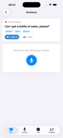 Accent Coach: Master Accents iPhone screenshot