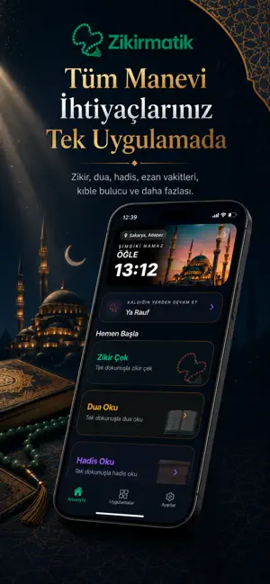Zikirmatik: Ezan Dua Kıble screenshot 1