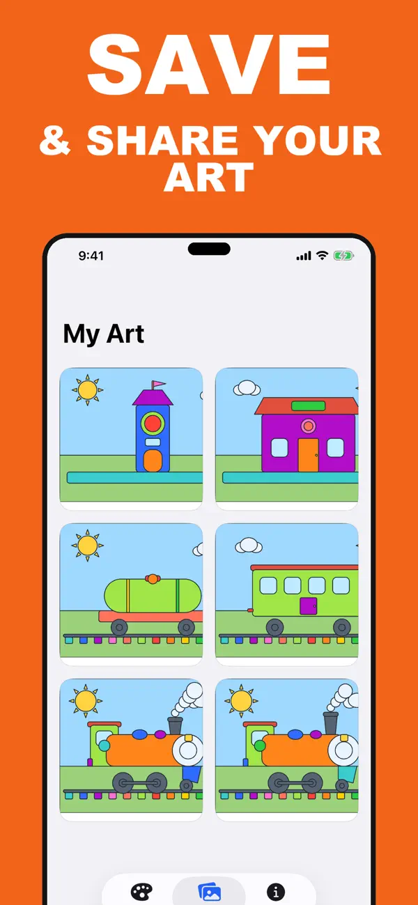 Screenshot #3 pour Train Coloring Book Kids