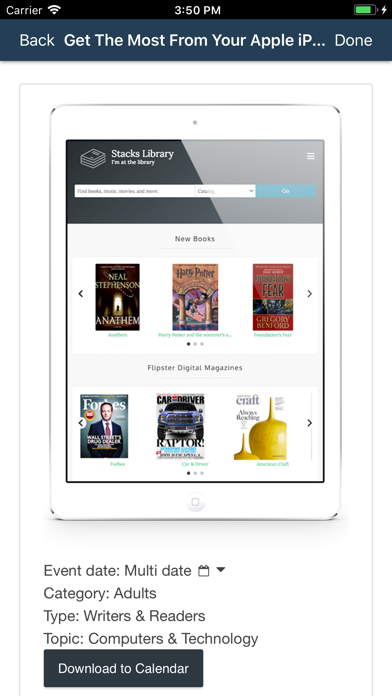 SEHA E-LIBRARY Screenshot