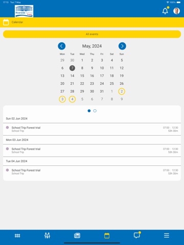 Riverside International School iPad screenshot