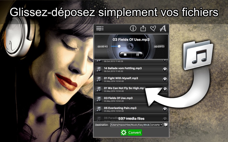 Screenshot #2 pour Easy MP3 Converter