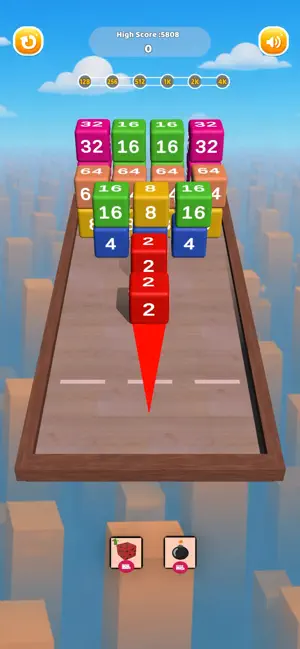 Chain Cube 2048 : Merge Number screenshot 1