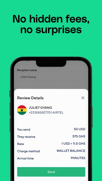 Screenshot #1 pour Afriex - Money transfer