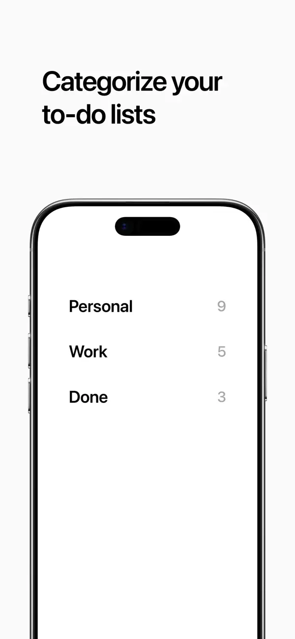 Screenshot #1 pour Done - Simple To-Do List App