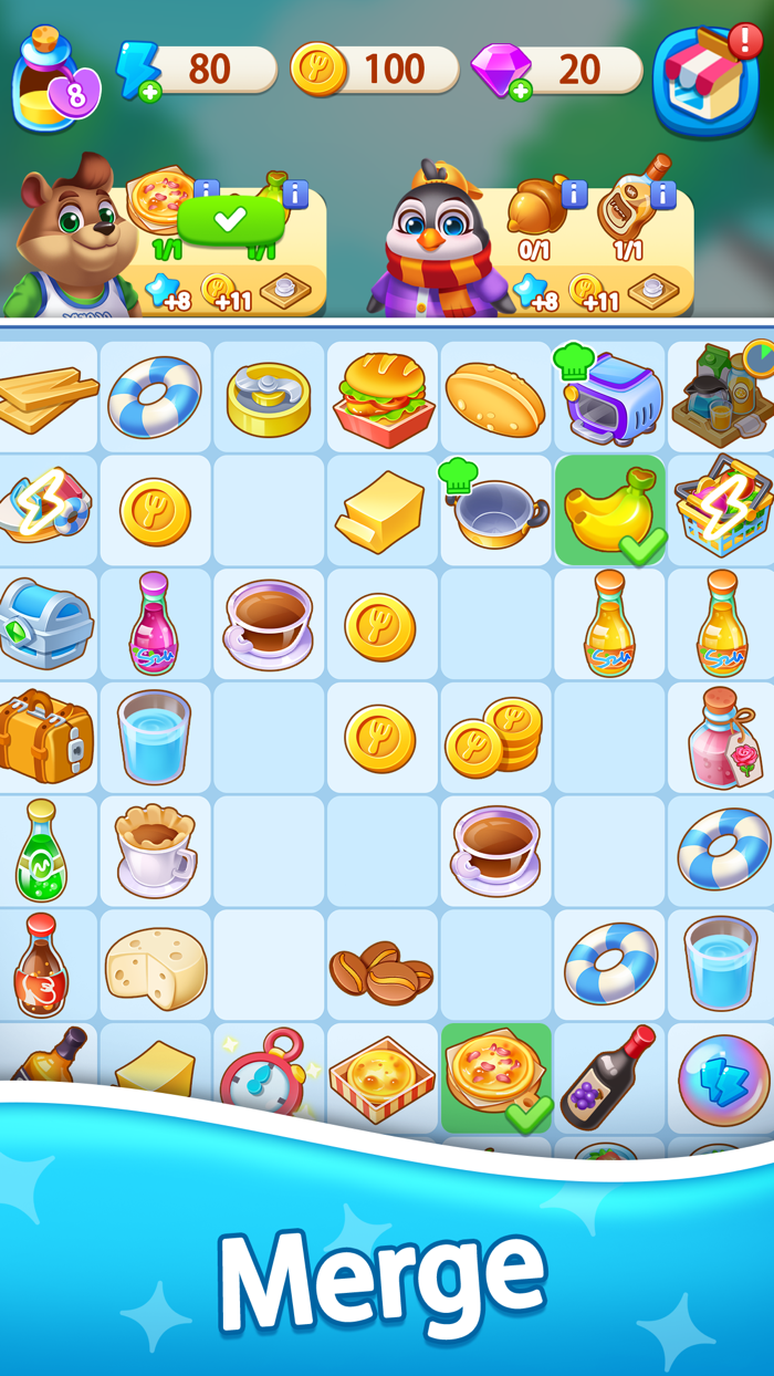 Food Travel - Merge  Cooking