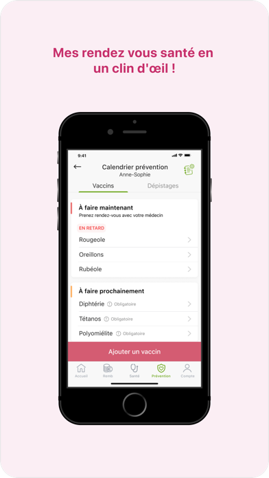 Mutuelle MGEN Espace personnel Screenshot