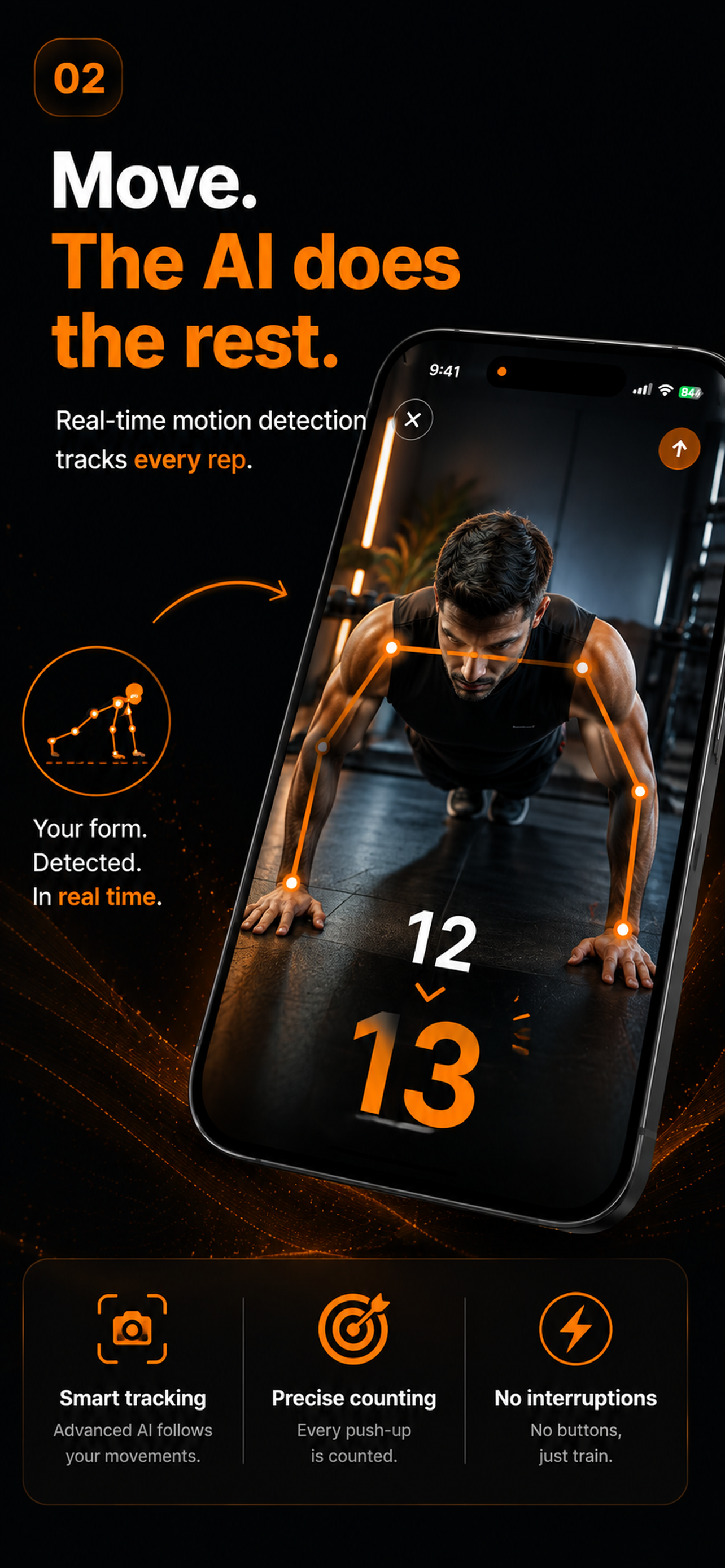 Push-up Counter : IA Tracker screenshot 2