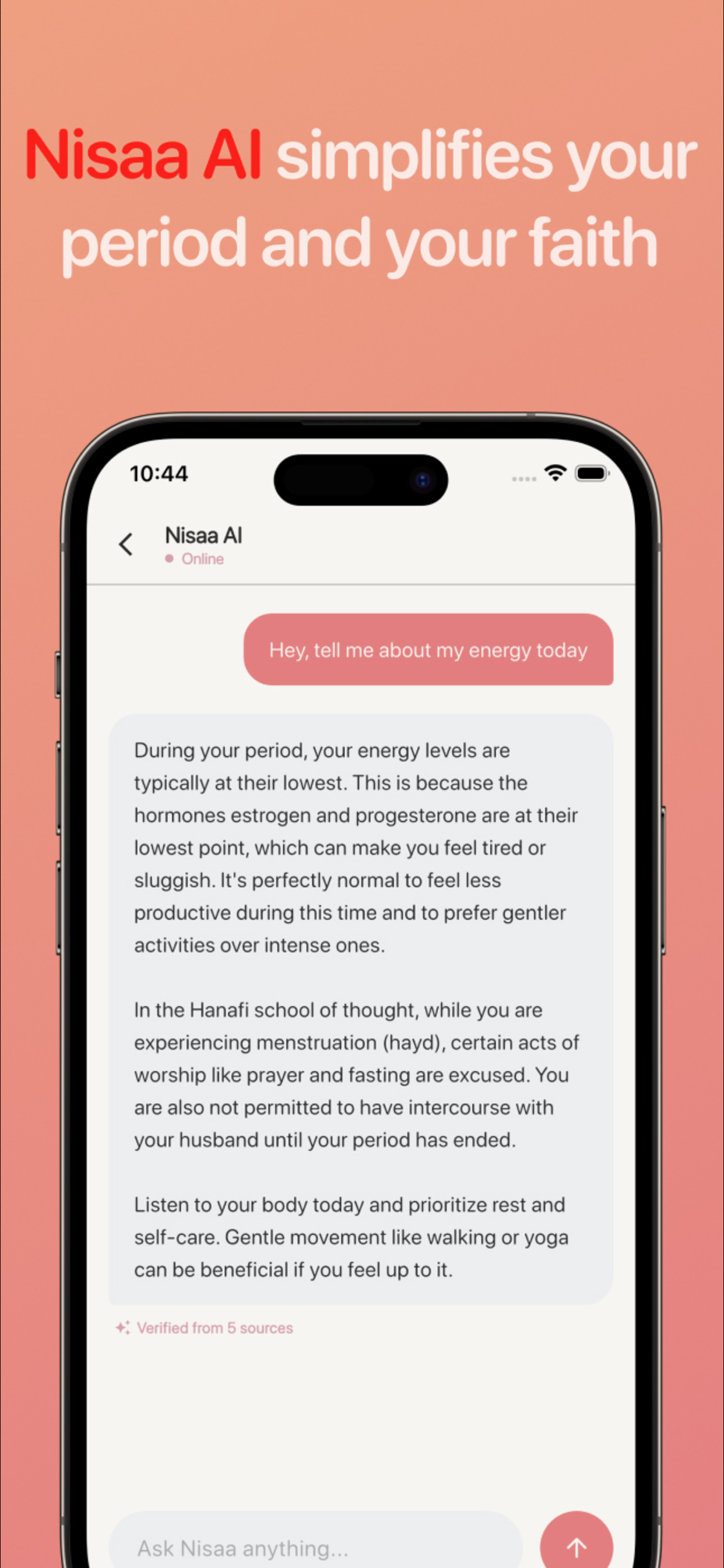Nisaa - Muslim Period Tracking