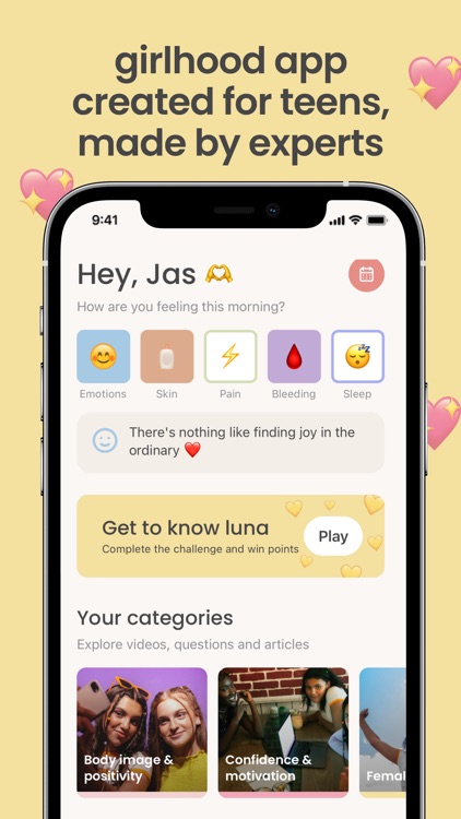 luna: teen health & period app