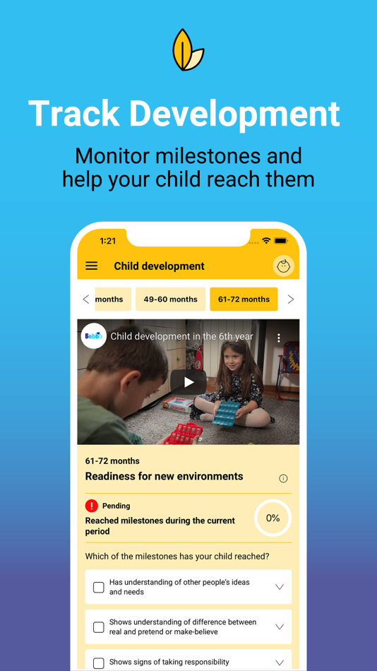#1. Bebbo parenting app (iOS) Με: United Nations Children's Fund (UNICEF)